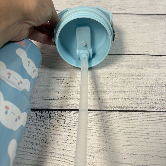 STANLEY Iceflow Flip Straw 30 oz Tumbler CINNAMAROLL Blue Travel Cup - Picture 7 of 7